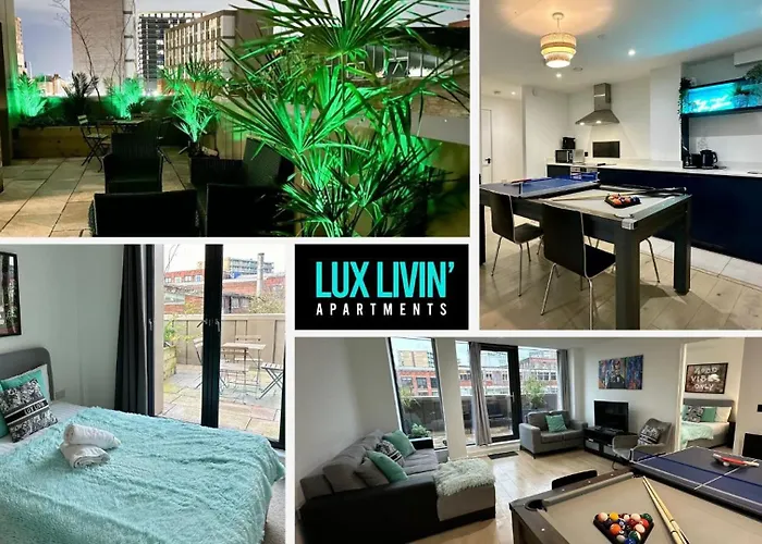 Lux Livin' Apartments - Luxury 2 Bed Apartment With Sky Garden